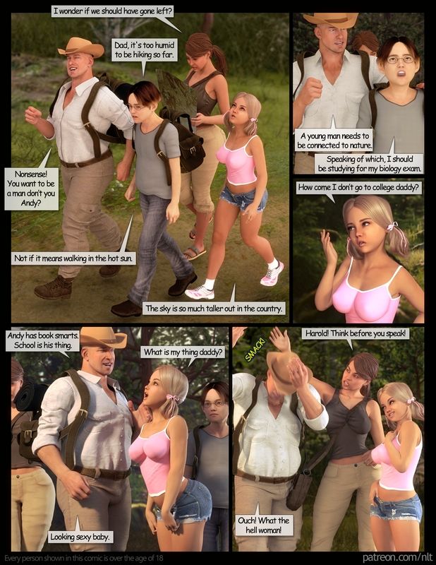 NLT - Family Hike,3D Incest sex page 2