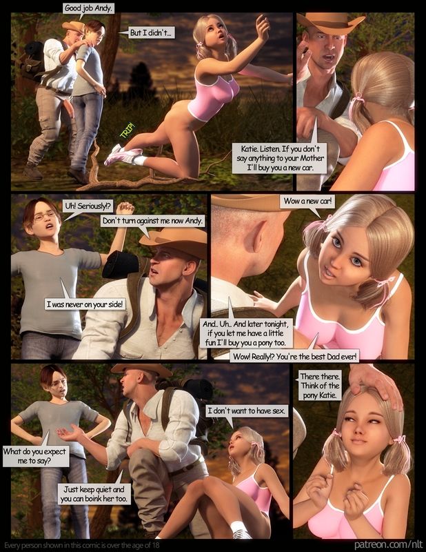 NLT - Family Hike,3D Incest sex page 9