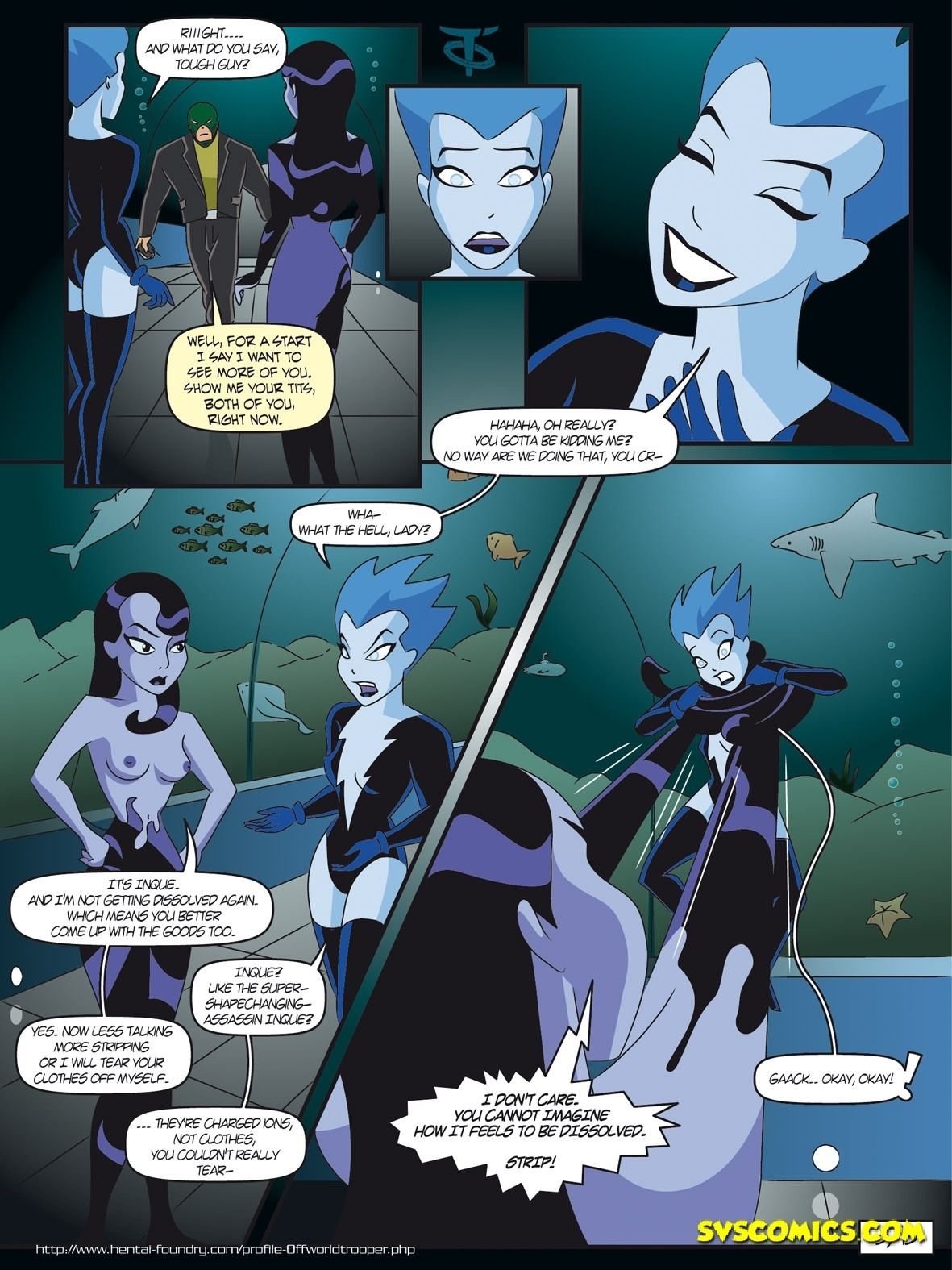 Inque and Livewire (Batman Beyond) page 3