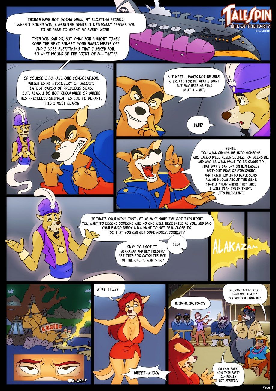 Tale Spin - Life of the Party,Cartoon sex page 1
