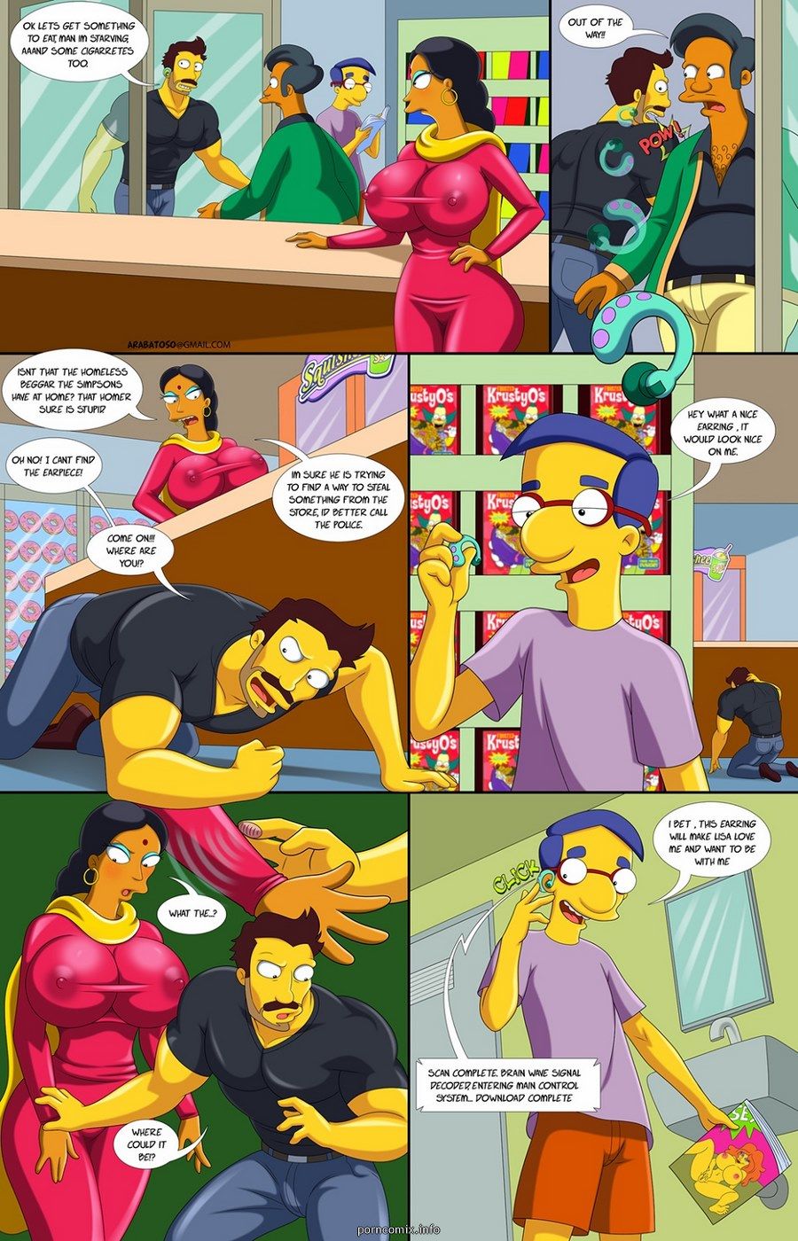 Arabatos - Darren's Adventure 2,Simpsons page 1