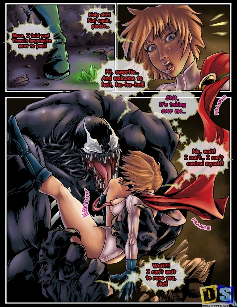 Power Girl vs Venom page 8