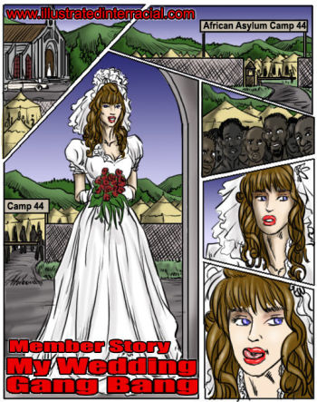 My Wedding GangBang - illustrated interracial cover