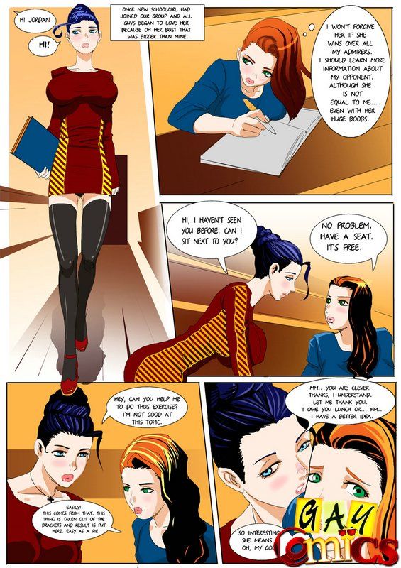 Lesbian Shemale Gang-bang,Gaycomic page 1