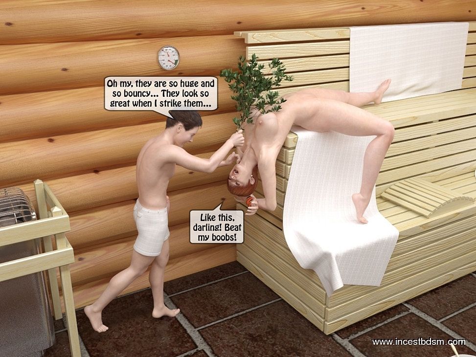 [IncestBDSM] Mom and Son Sauna - 3D Incest page 16