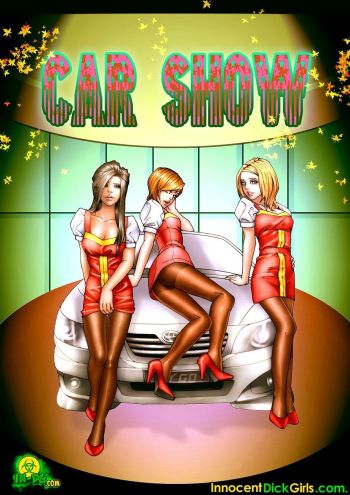 Innocent Dickgirls-The Car Show-Shemale cover