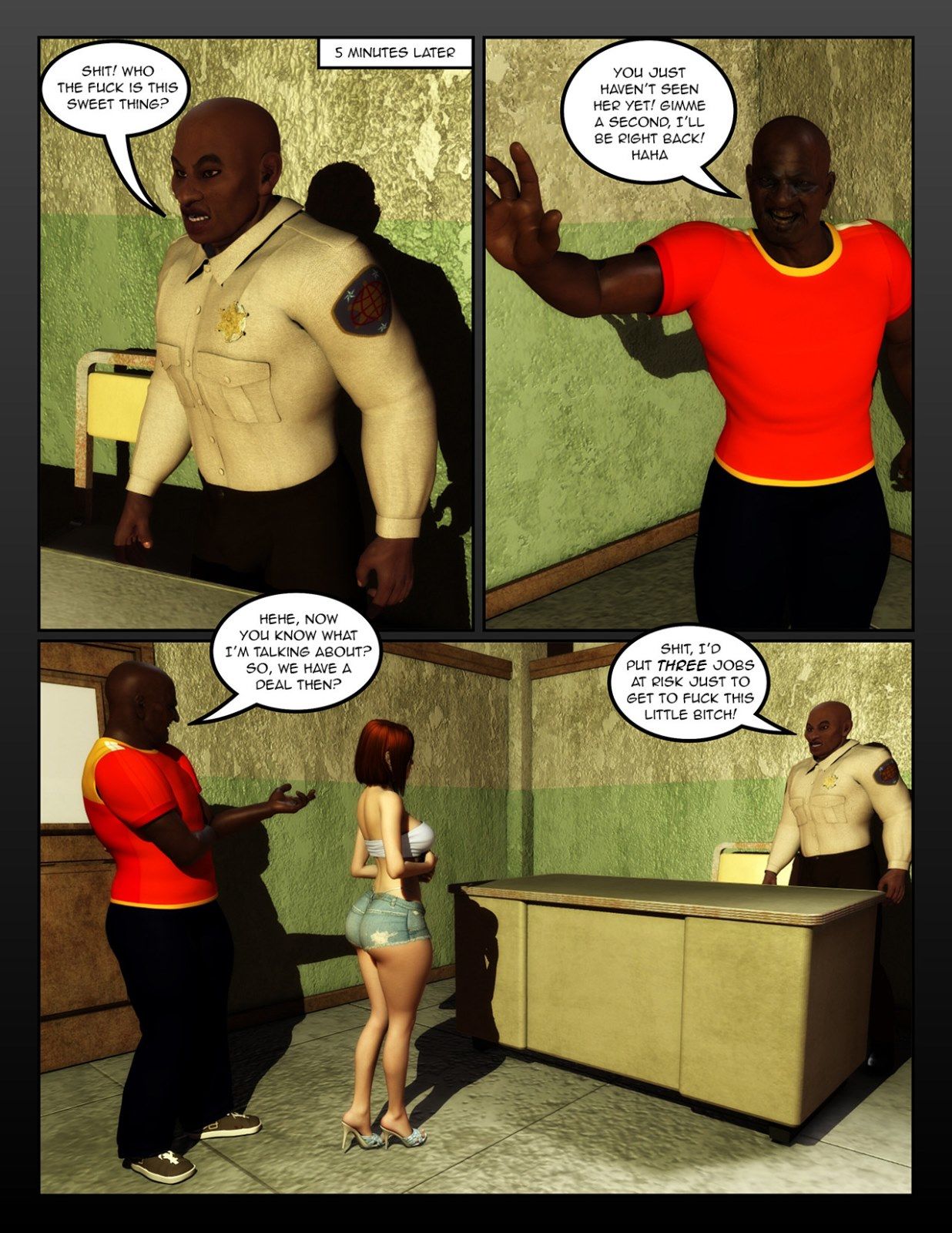 Moiarte - Prison Ladies II 3D Interracial page 21
