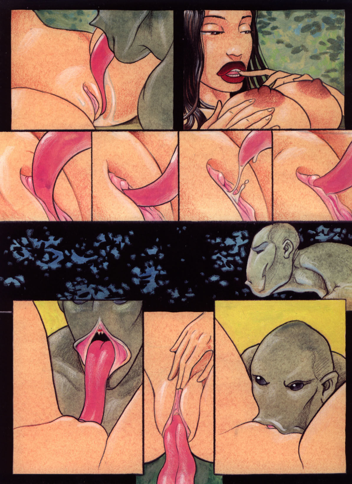 Порно комиксы инопланетян фото 48