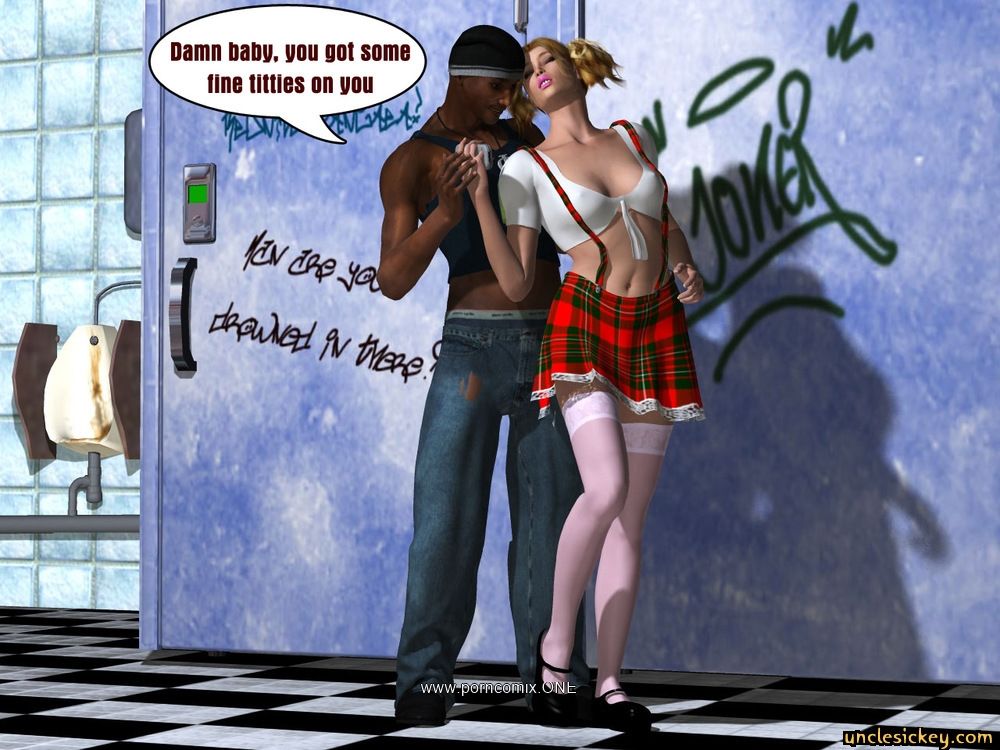 UncleSickey - Interracial Mall Fuck 3D page 6