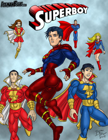 Iceman Blue - Superboy Superheroes XXX Parody cover