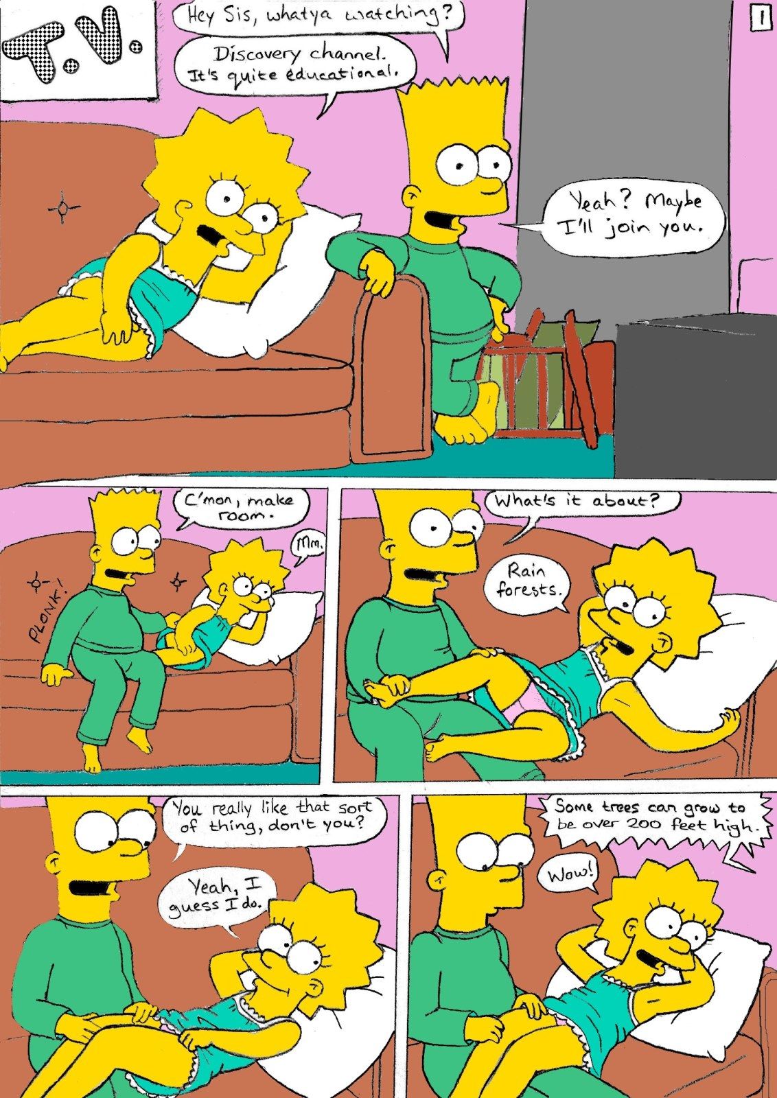 The Simpsons - T.V. art by Jimmy Page 1 - Free Porn Comics