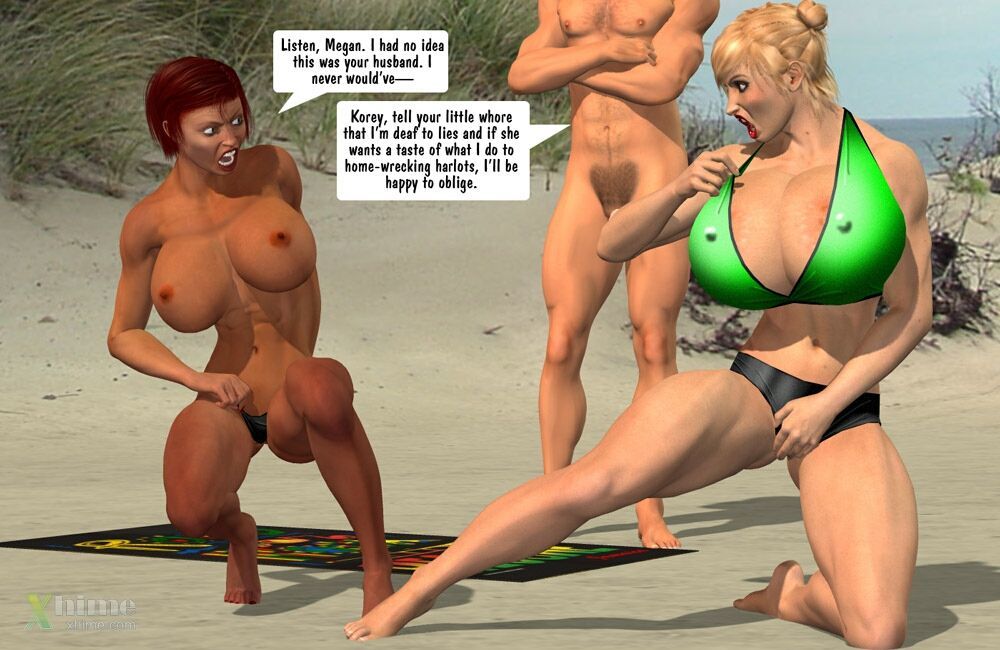 [Entropy] Megan & Denise-Catfight at the Beach page 11