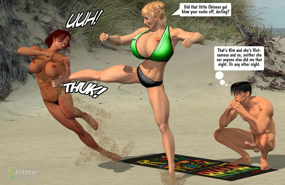 [Entropy] Megan & Denise-Catfight at the Beach page 13
