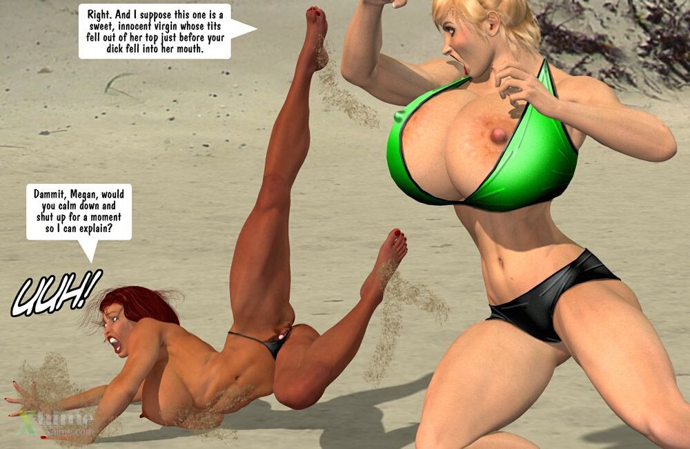[Entropy] Megan & Denise-Catfight at the Beach page 14