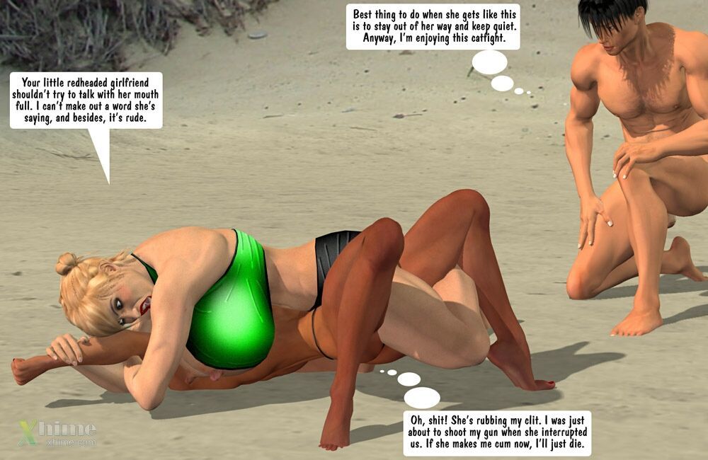 [Entropy] Megan & Denise-Catfight at the Beach page 15
