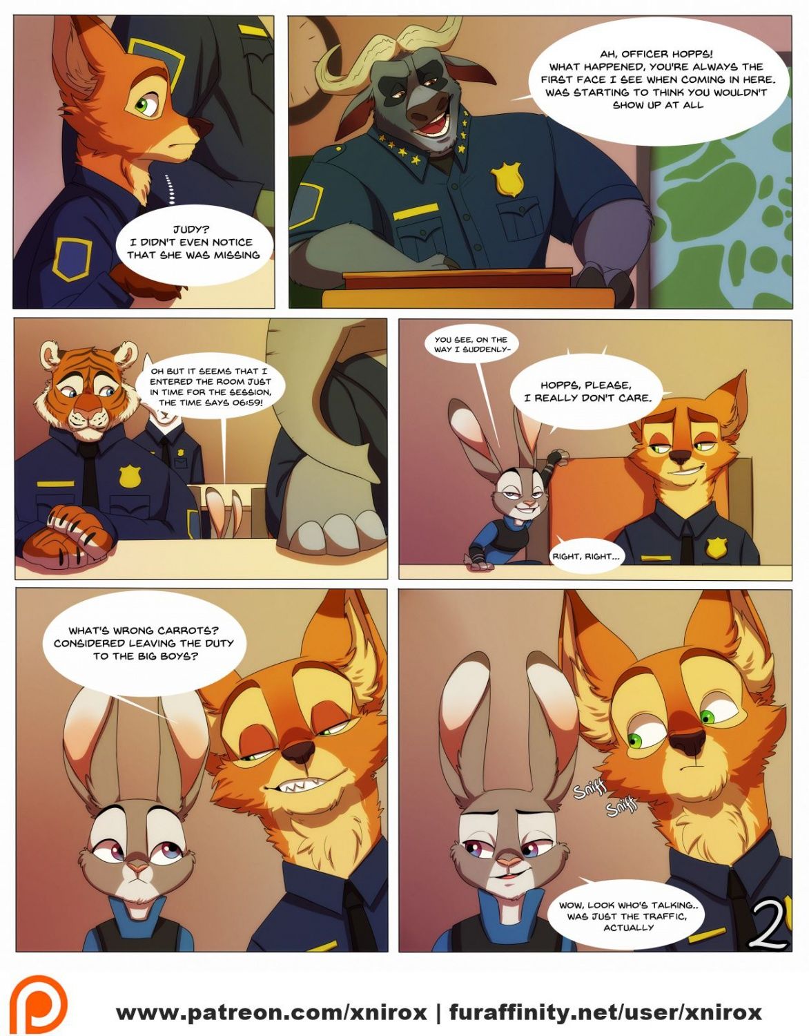 [Xnirox] Zootopia - Twitterpated, Furry Cartoon page 2
