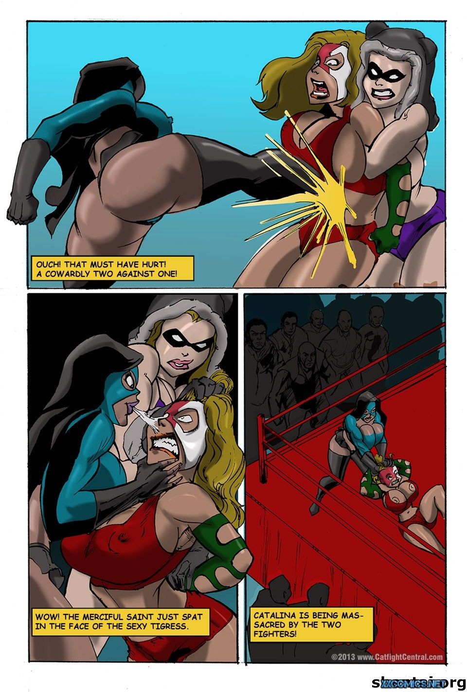 Lucha Libre XXX Part 4 & 7 - Catfight page 9