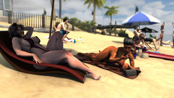 Sam in the Beach - zz2tommy 3D Adult cover