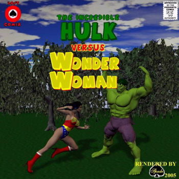 [Shade] The Incredible Hulk Versus Wonder Woman cover