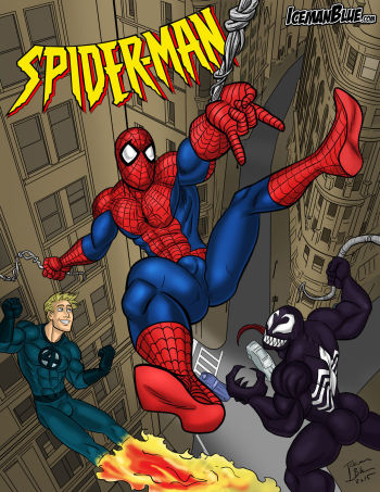 [Iceman Blue] Spider-Man, Gay Superheroes Sex cover