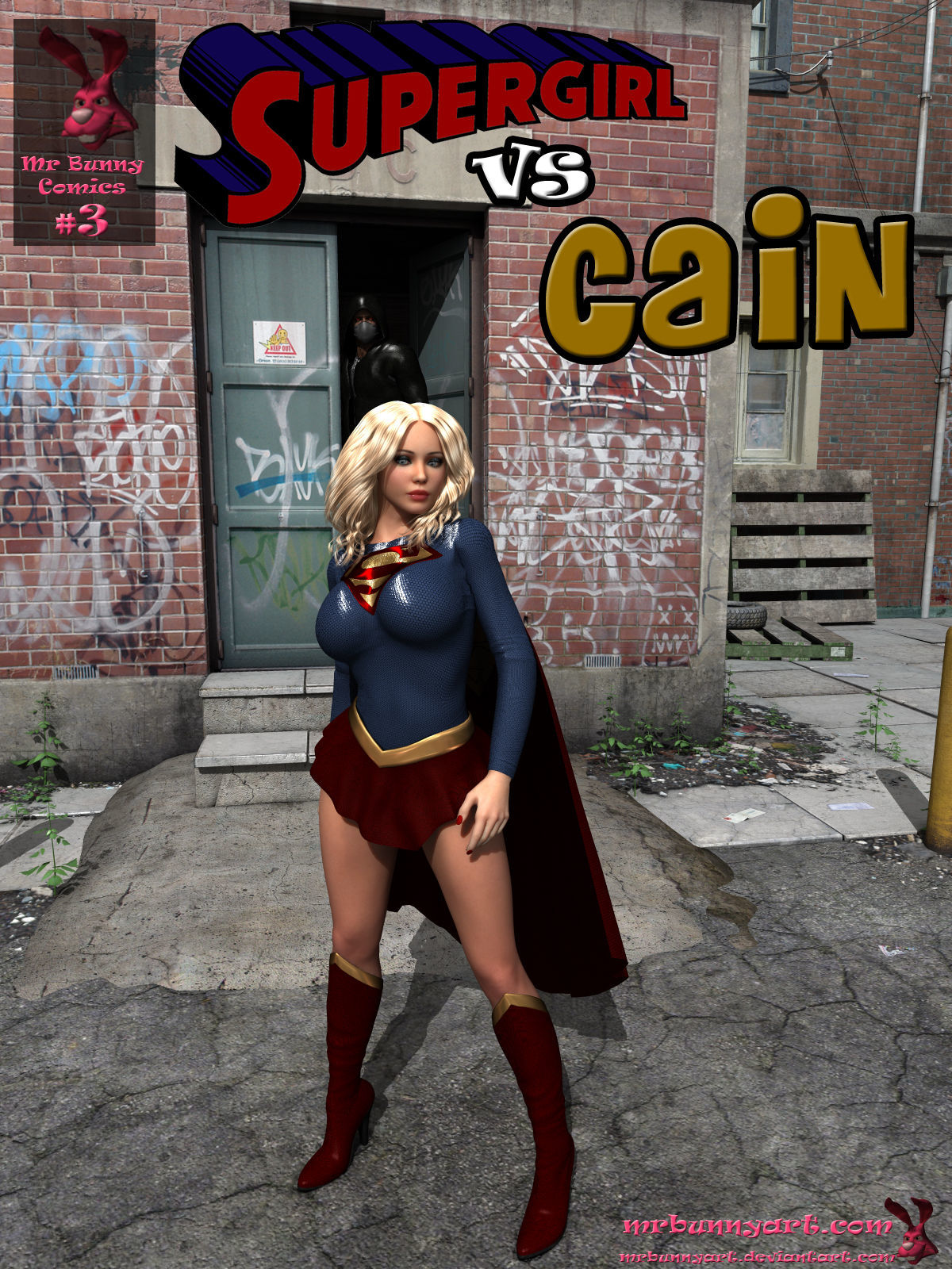 Supergirl vs Cain - MrBunnyArt page 1