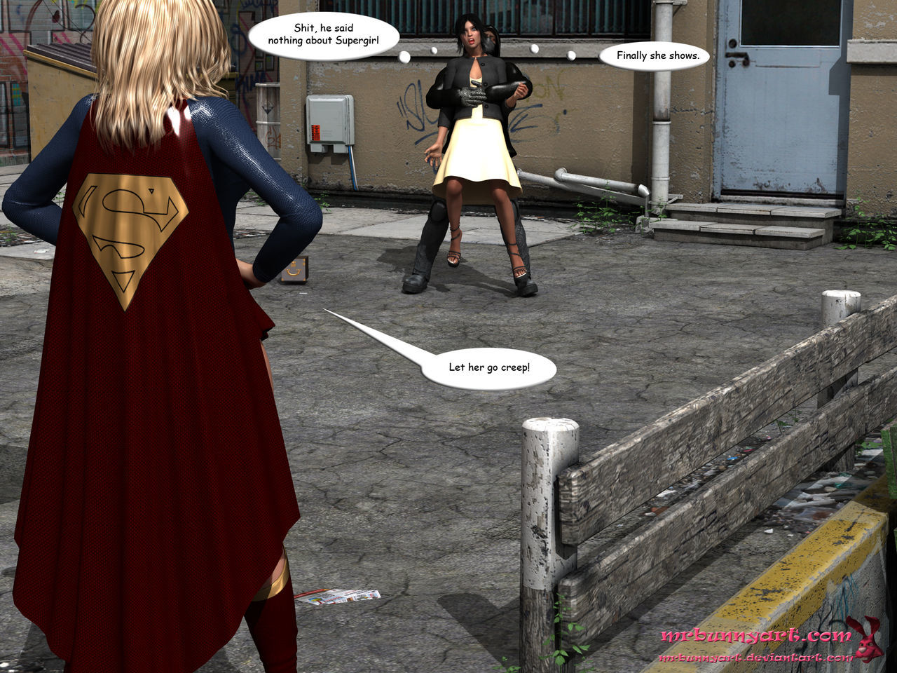 Supergirl vs Cain - MrBunnyArt page 10