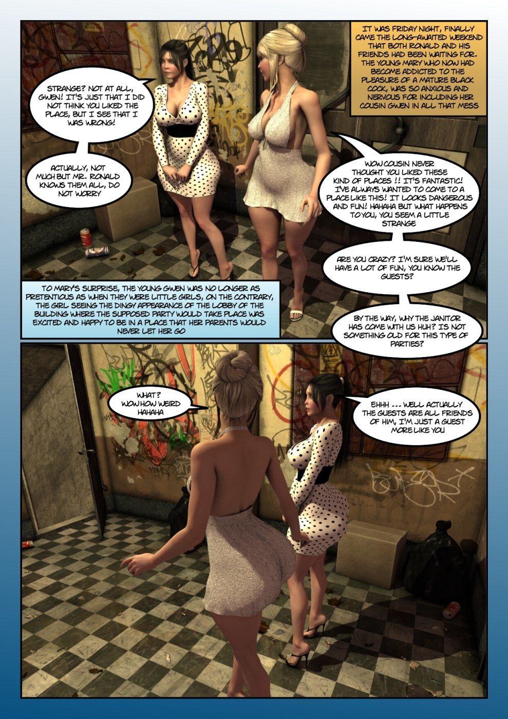Moiarte3D - The Janitor 03, Interracial page 2