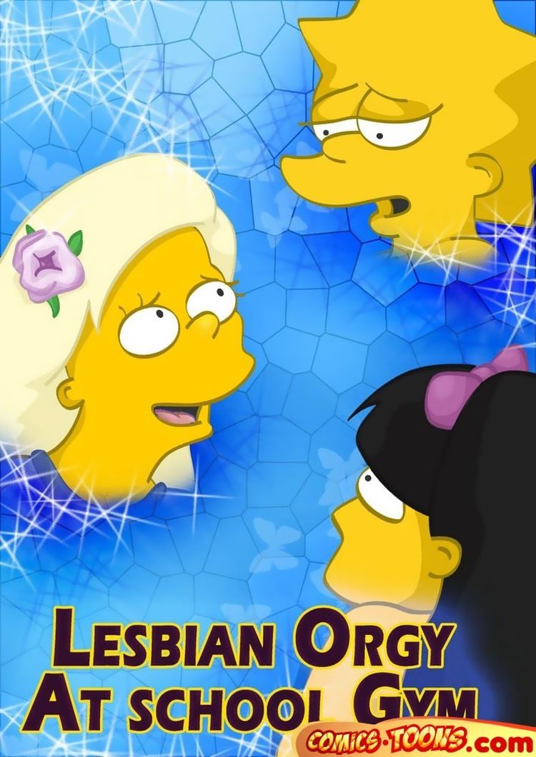 Lesbian Orgy At School Gym - The Simpsons page 1