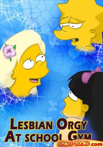 Lesbian Orgy At School Gym - The Simpsons cover