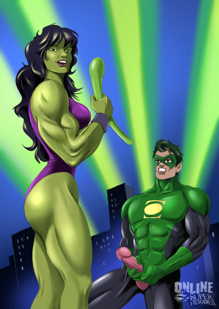 She Hulk - Green Lantern - Green Meeting page 1