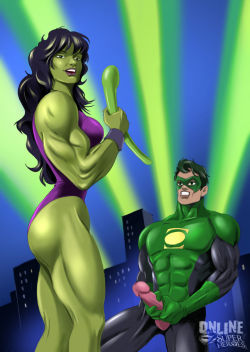 She Hulk - Green Lantern - Green Meeting