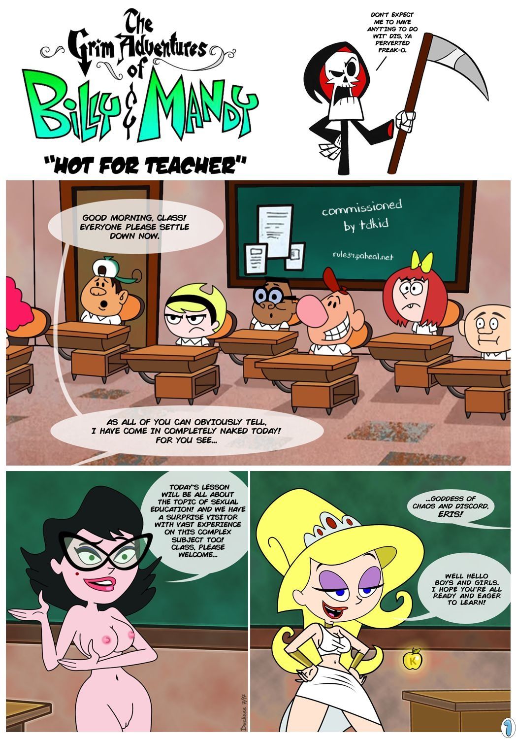 [Duchess] Billy and Mandy - Hot For Teacher page 1