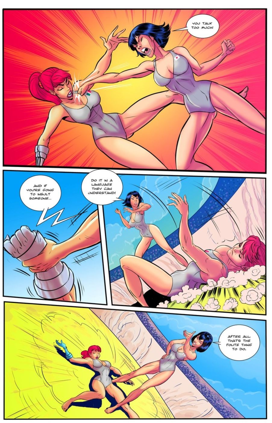 The Giantess Fight Round One 2 page 9