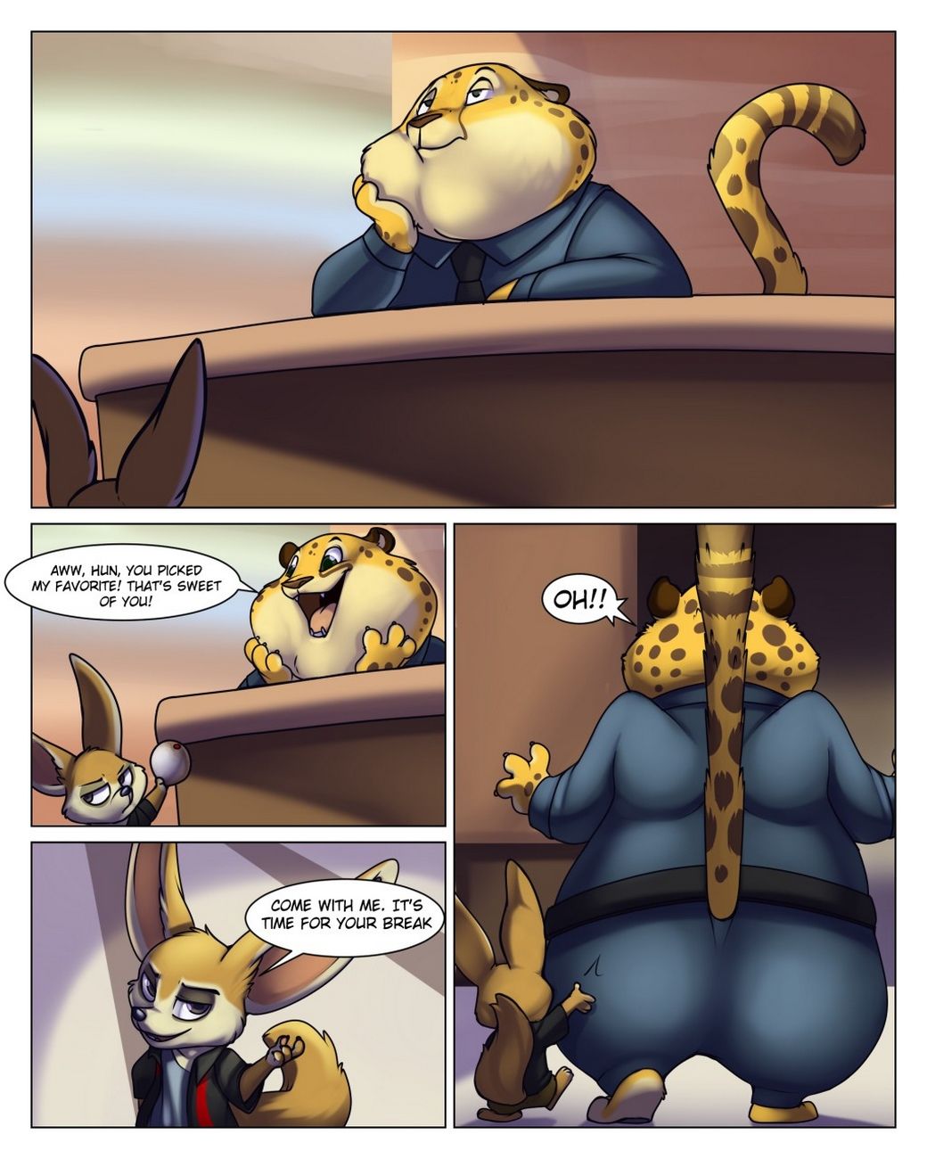 Clawhauser's Lunch Break page 1