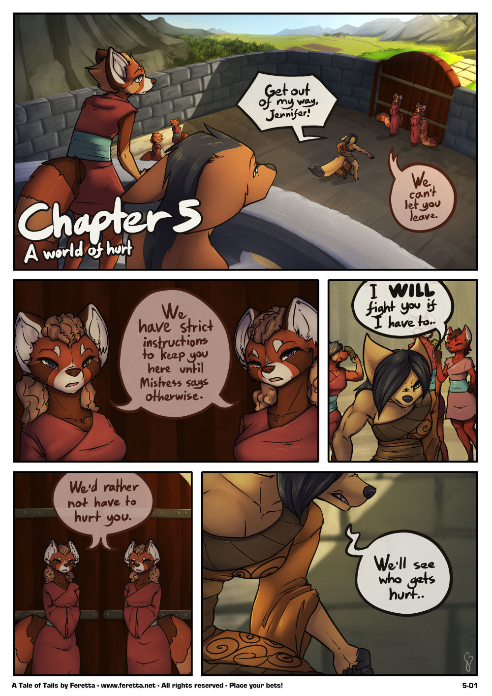A Tale of Tails Chapter 5 - World of Hurt (Feretta) page 1
