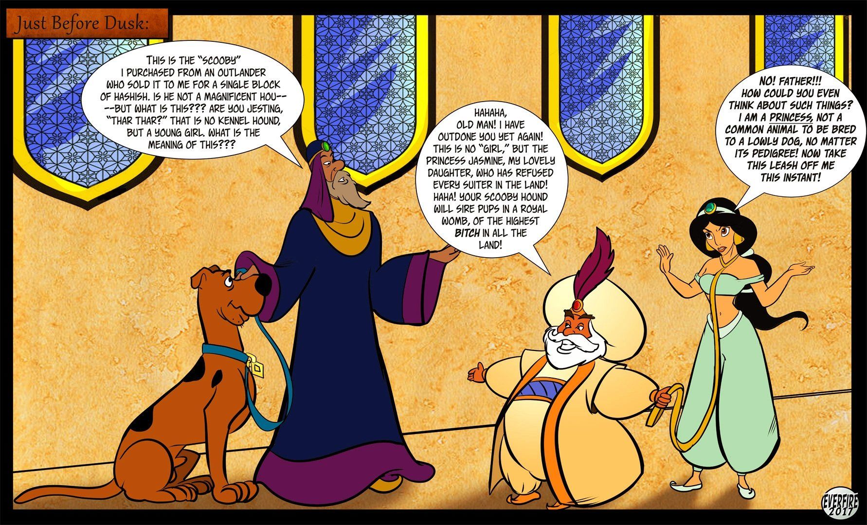 Princess Jasmine Breeding with Scooby Doo - Everfire page 2