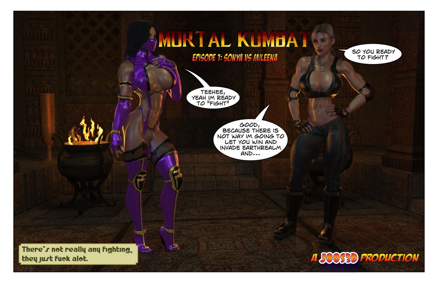 Sonya Vs Mileena Mortal Kombat (Joos3dart) page 1