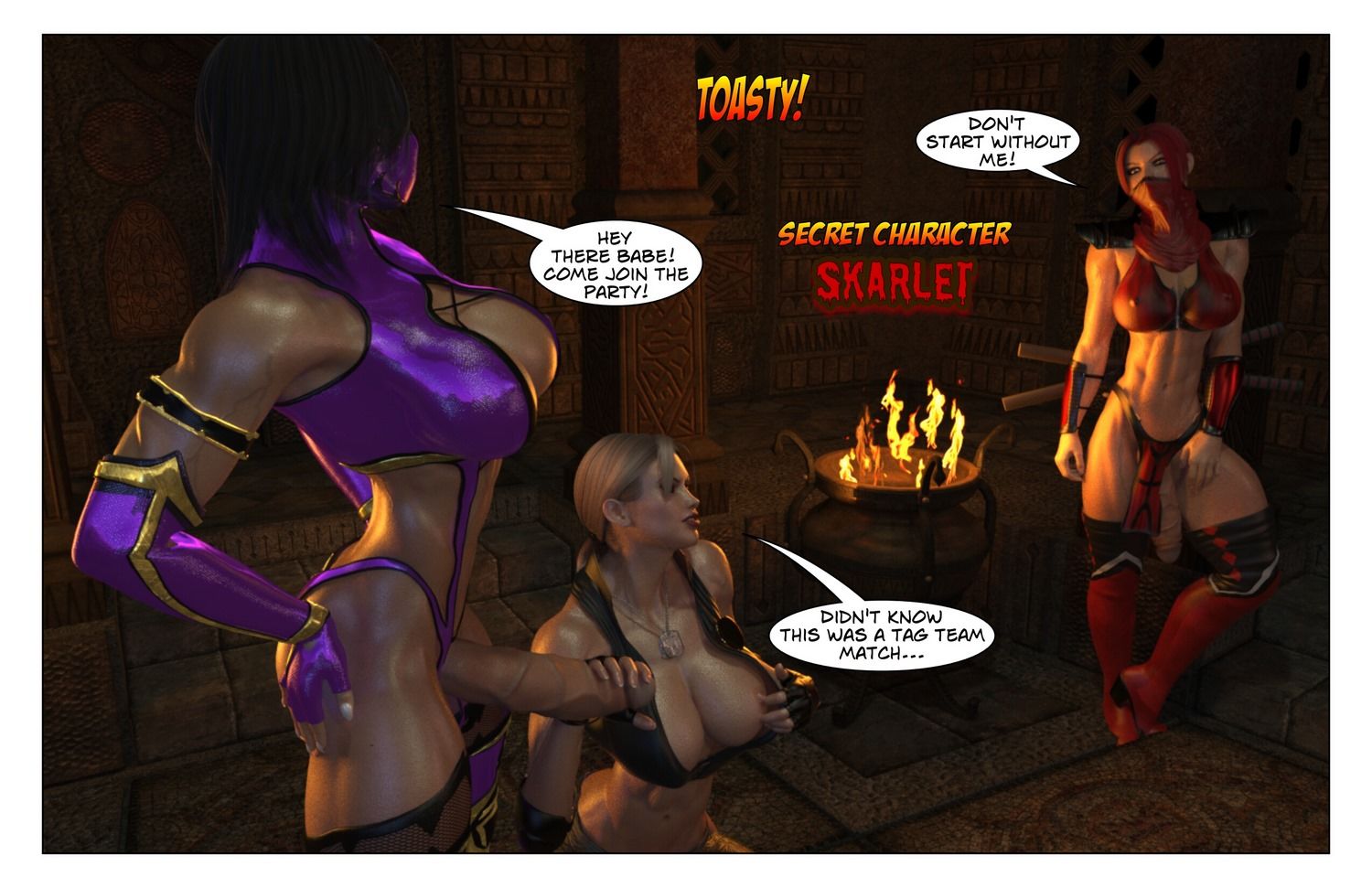 Sonya Vs Mileena Mortal Kombat (Joos3dart) page 4
