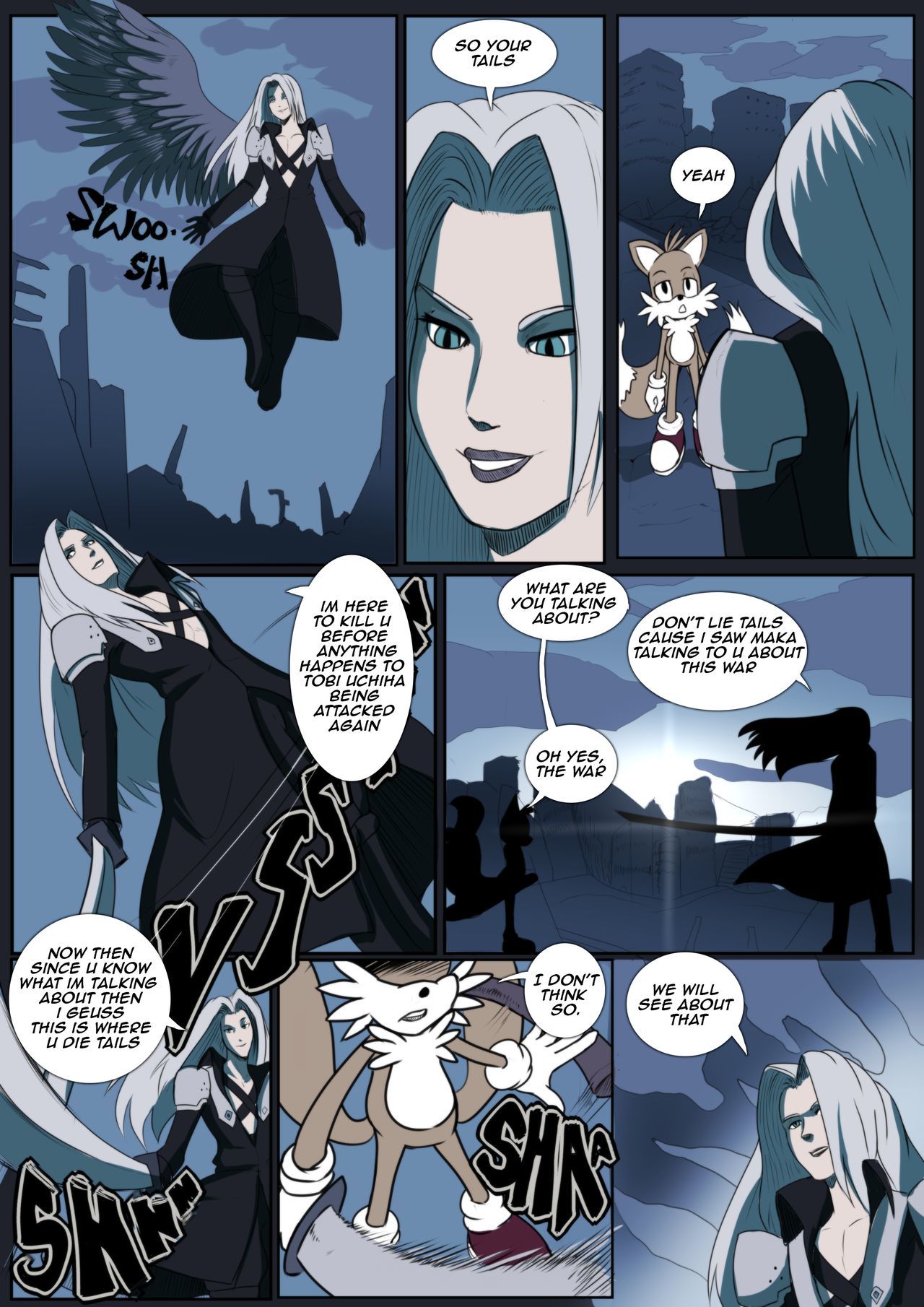 Tails vs Sephiroth - Lemonfont page 1