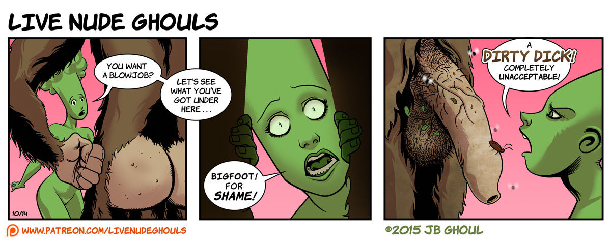 Live Nude Ghouls Green page 1
