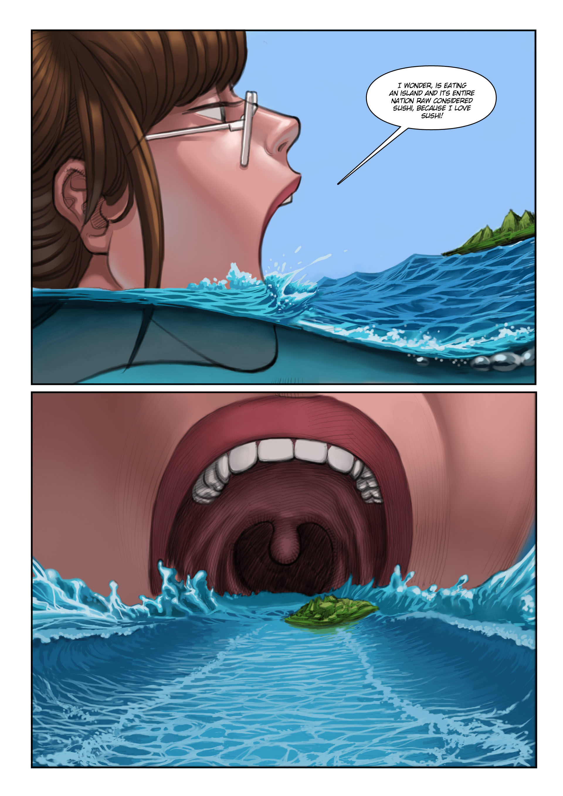Growing Science Issue 2 Giantess Fan page 7.