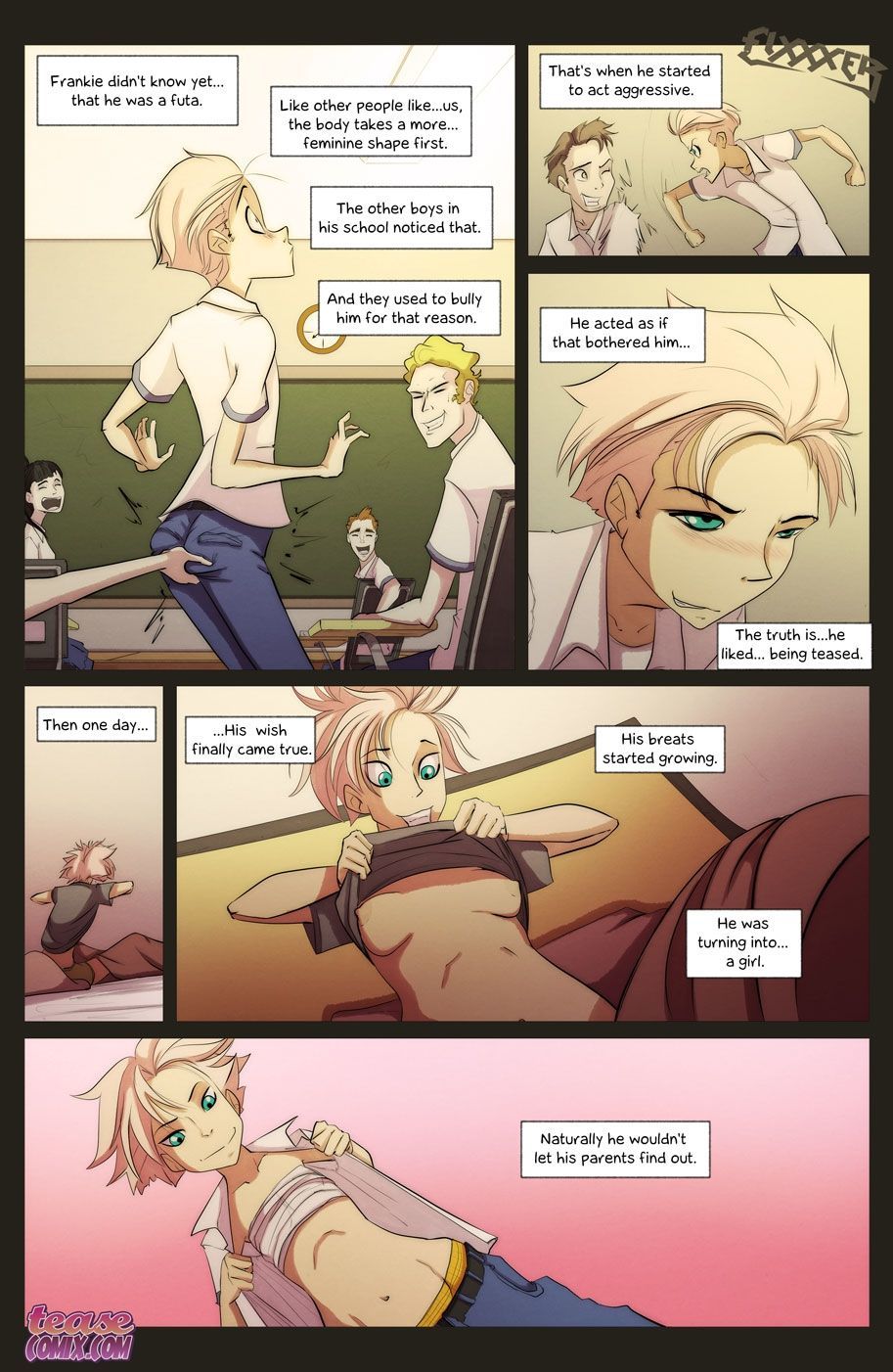 She is Riley IV - Tease Comix (Fixxxer) page 8