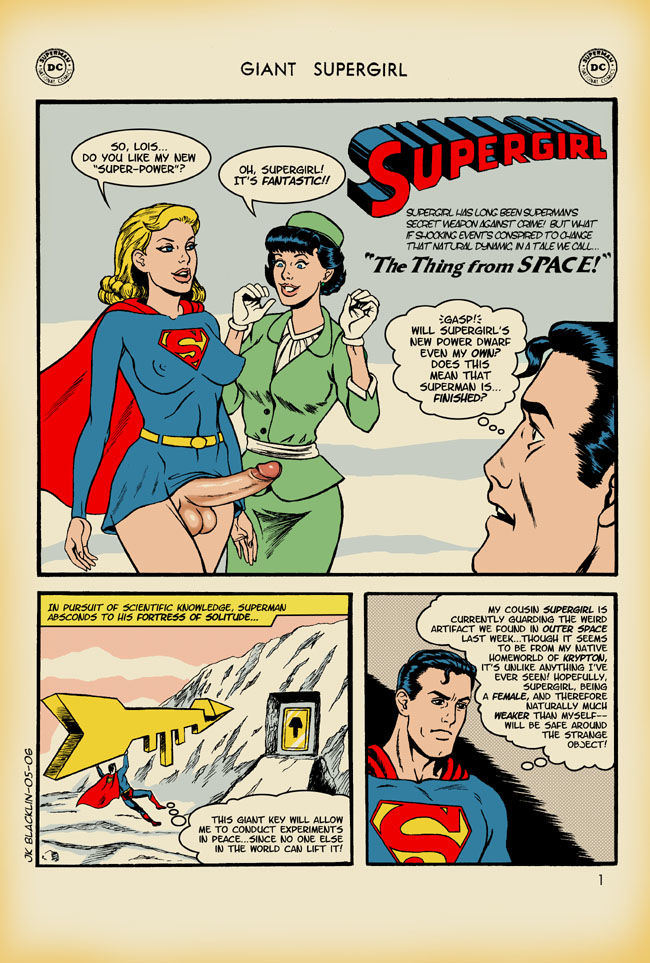 Giant Super-girl The Thing from Space (Superman) page 1