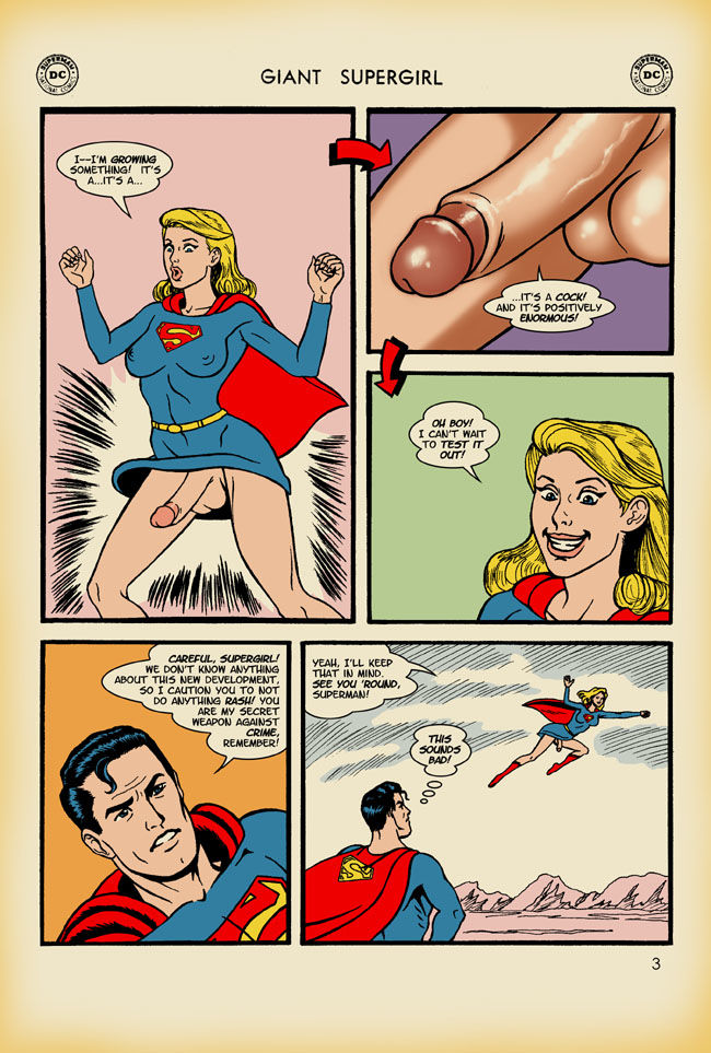 Giant Super-girl The Thing from Space (Superman) page 3