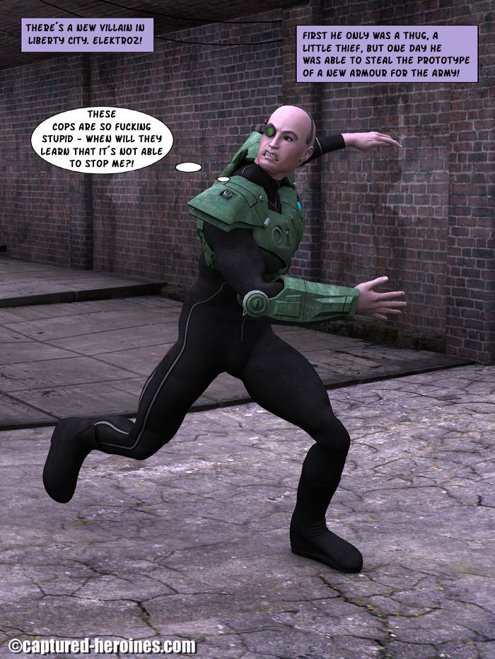 Justice Ninja vs Electroz Captured Heroine page 2