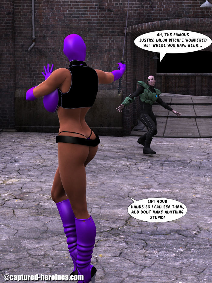 Justice Ninja vs Electroz Captured Heroine page 4