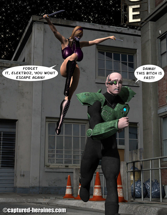Night Razor Hunts Elektroz Captured Heroines page 3