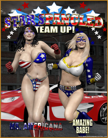Star Spangled Team Up Dangerbabe Central cover