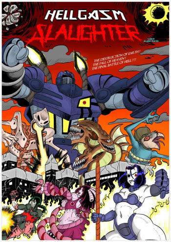 Hellgasm Slaughter - Blue Striker cover