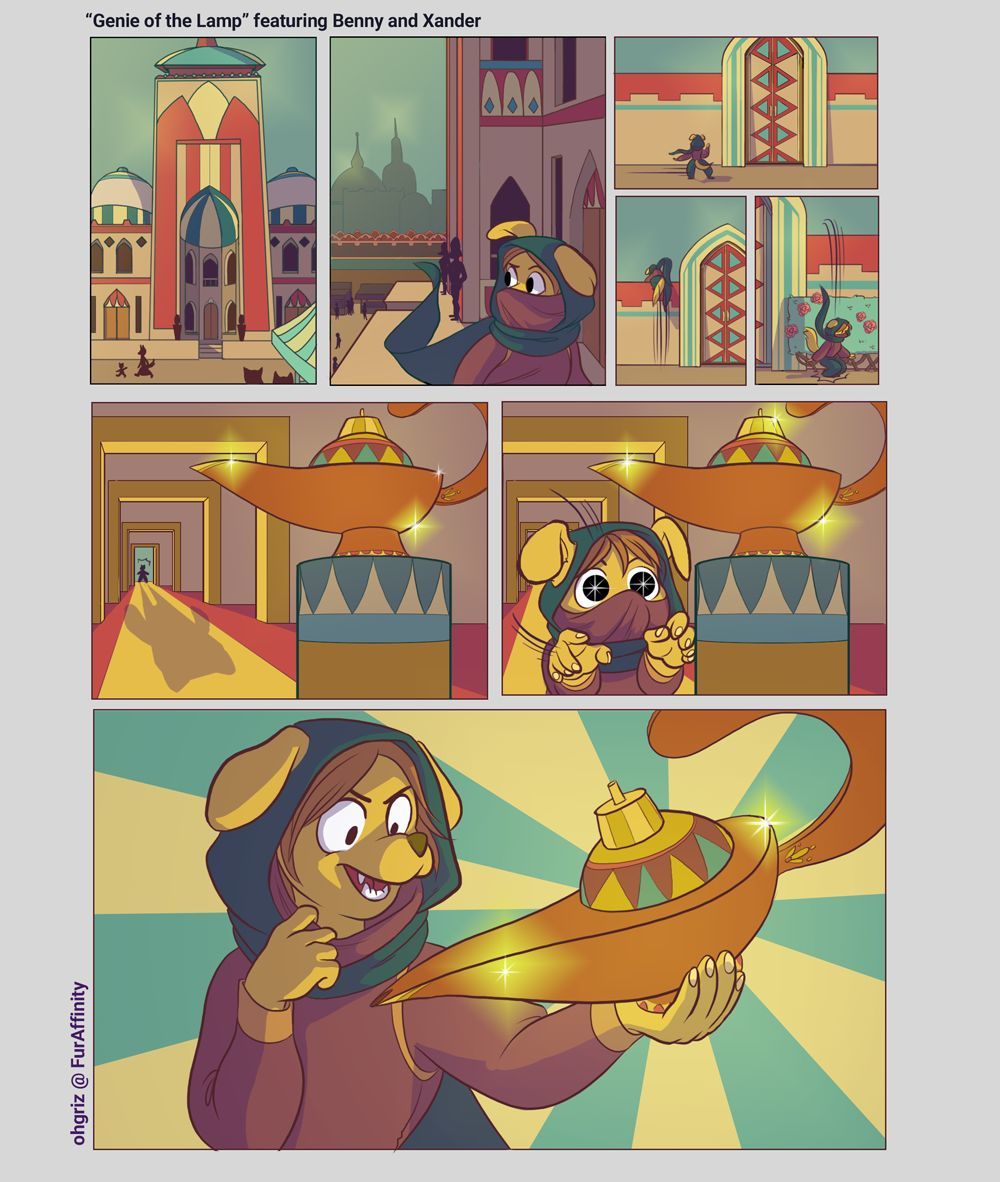 Genie of The Lamp - Griz page 1